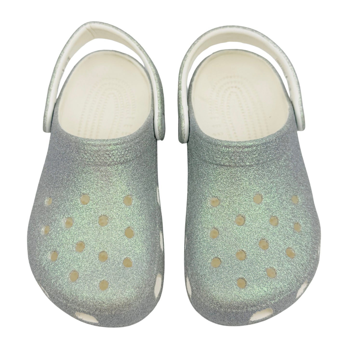 Crocs Classic Iridescent Glitter Clogs (Size 33/34) - 210986