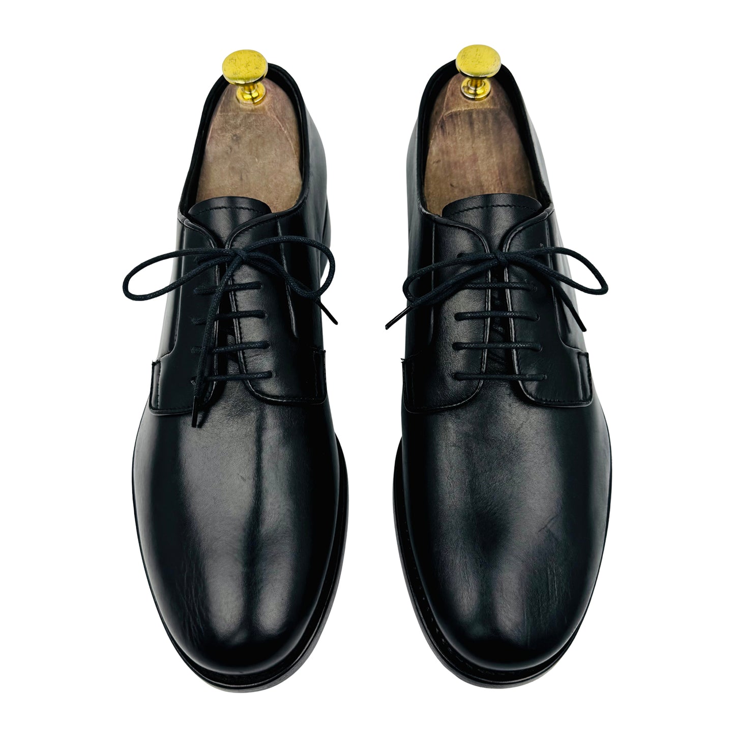 Prada Men's Black Leather Oxfords (Size 42.5) - DNC 099
