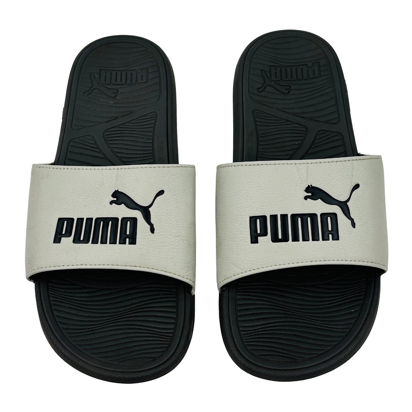 Puma Popcat 20 Off-White Foam Slides (Size 42)