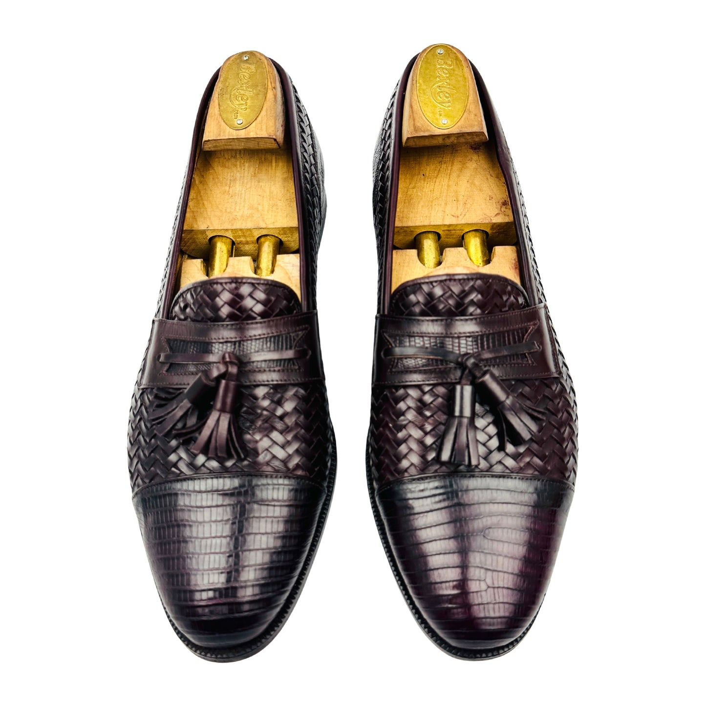 Bally Leather 'Oxblood' Tassel Loafers (Size 40)