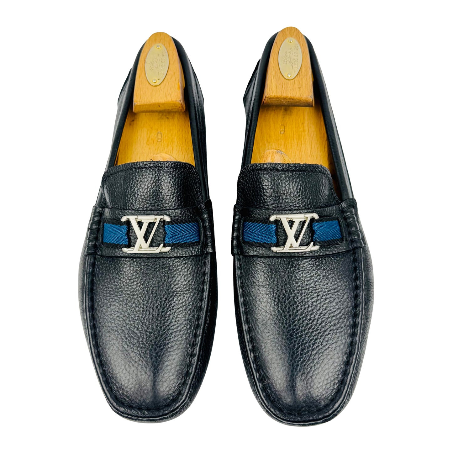 Louis Vuitton Hockenheim Black Leather Loafers (Size 42)