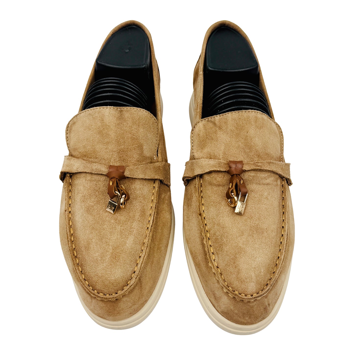 Loro Piana Summer Walk Beige Loafers (Size 39/39.5)