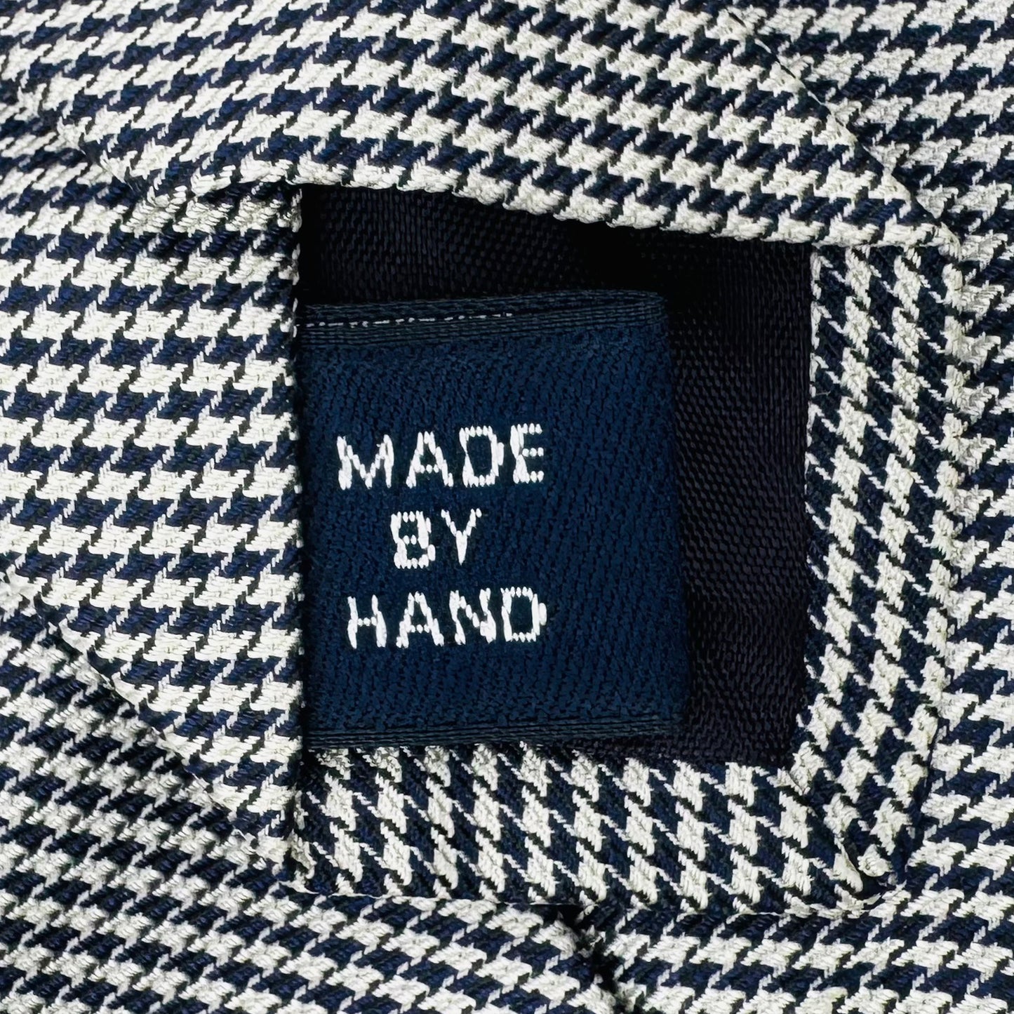 Ralph Lauren Polo White 'Houndstooth Pattern' Tie (Size Regular)