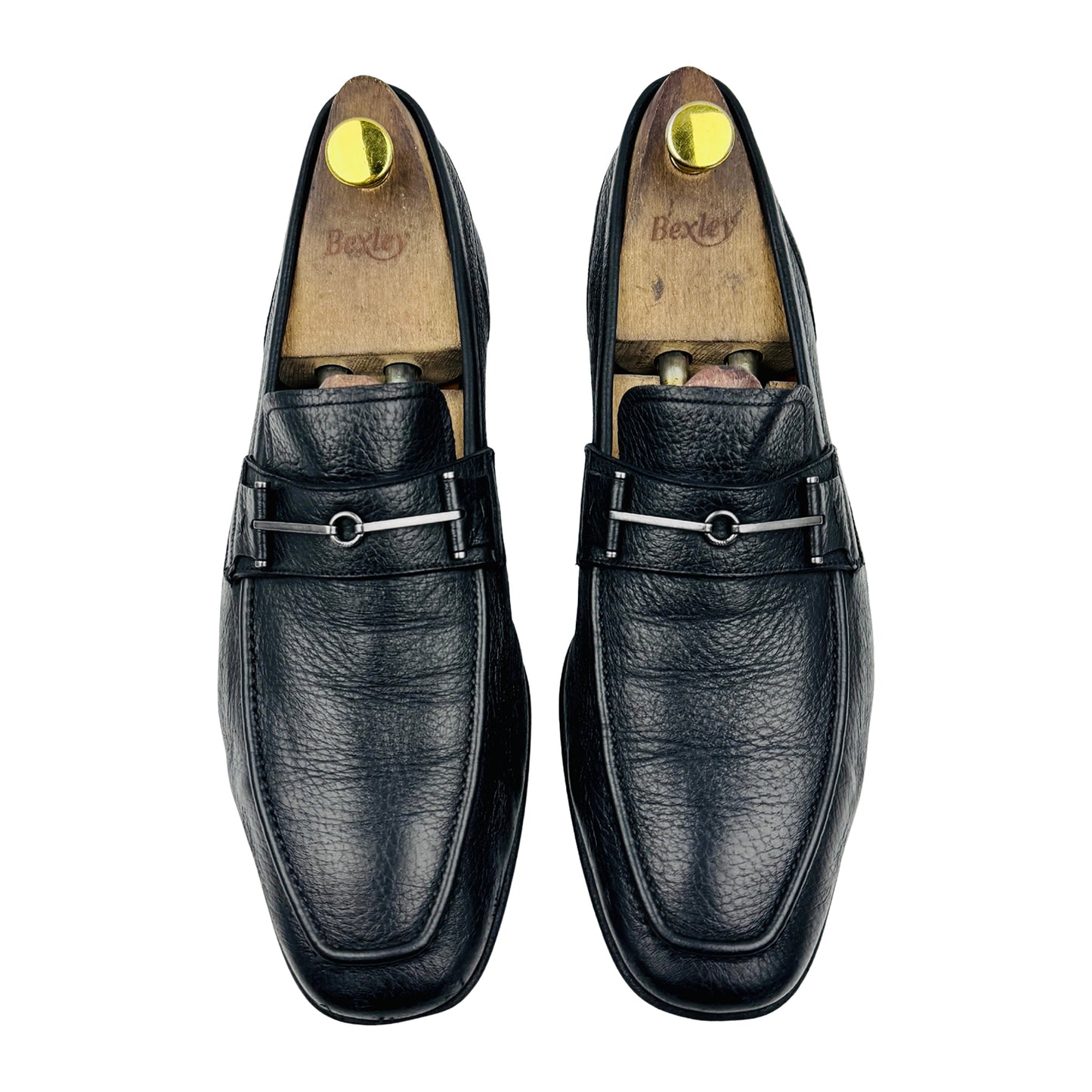 Bally Men's Black Leather Loafers (Size 43.5)