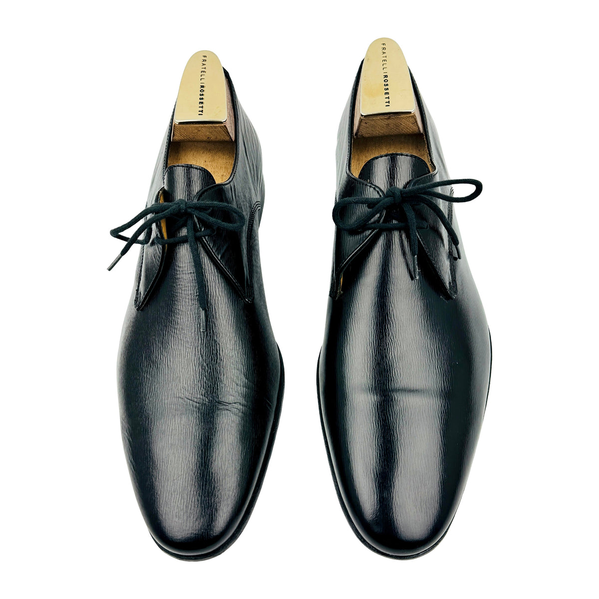 Burberry Men's Black Leather Derby Shoes (Size 43/43.5)
