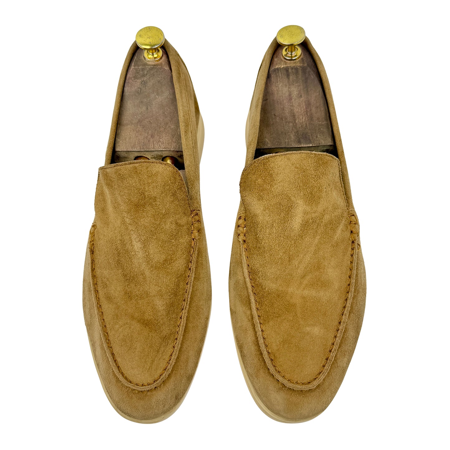 Loro Piana Summer Walk Brown Loafers (Size 42)