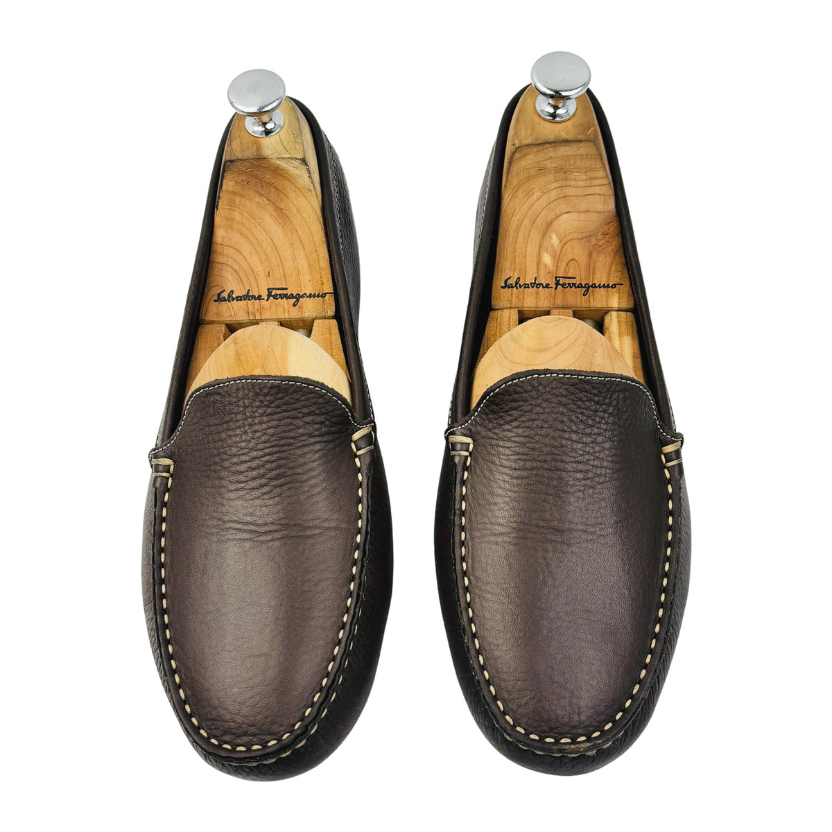 Tods Dark Brown Leather Italian Loafers (Size 40/40.5)