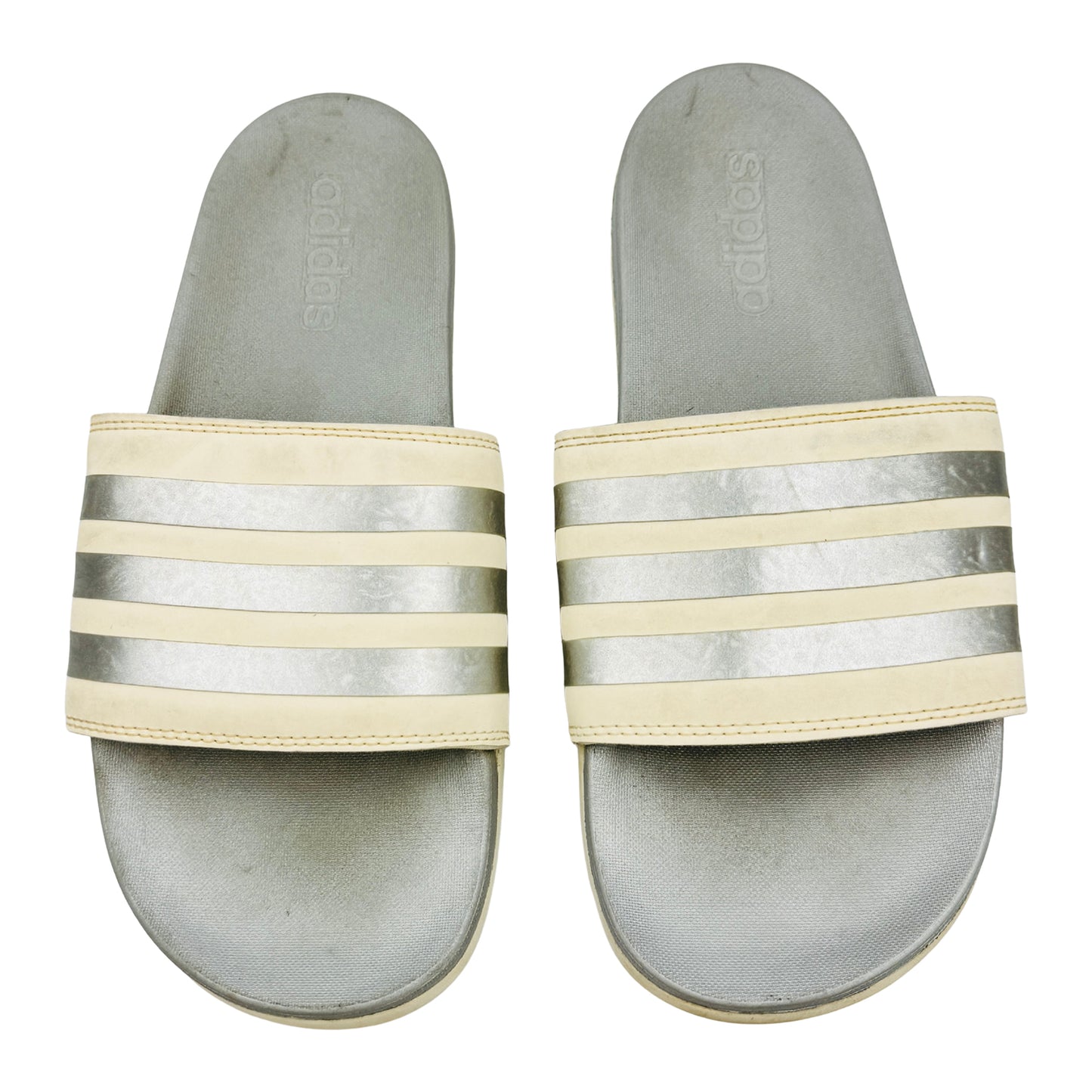 Adidas Adilette Comfort 'Chalk White' Slides (Size 42) - GW8746