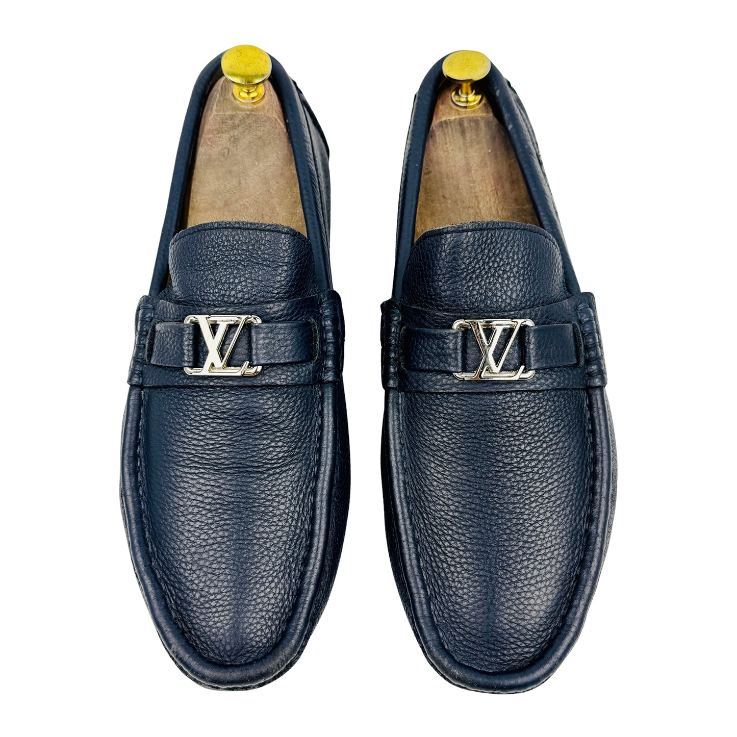 Louis Vuitton Hockenheim Navy Blue Loafers (Size 42)
