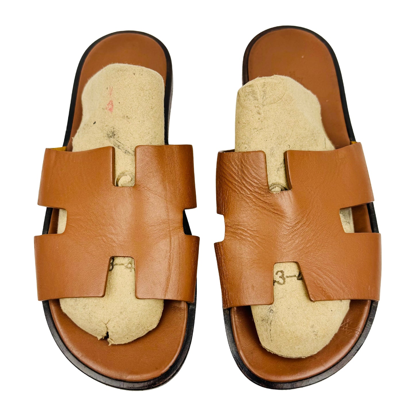 Hermès Men's Izmir Brown Sandal Slippers (Size 45)