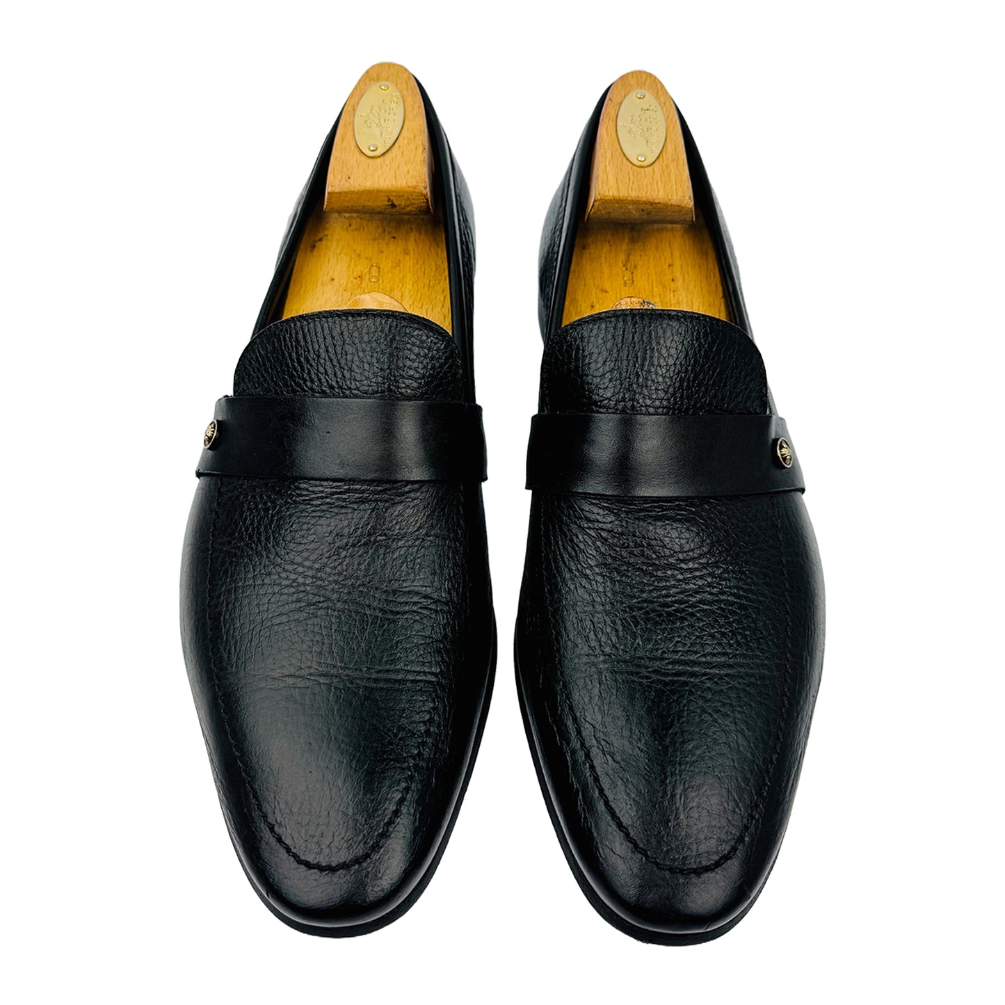 Versace Men's Medusa Grain Leather Loafers (Size 42.5)