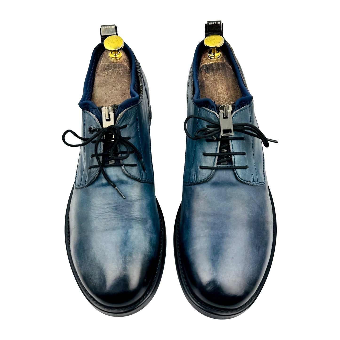 Diesel 'Neo Blue' Leather Derby Shoes (Size 42.5)