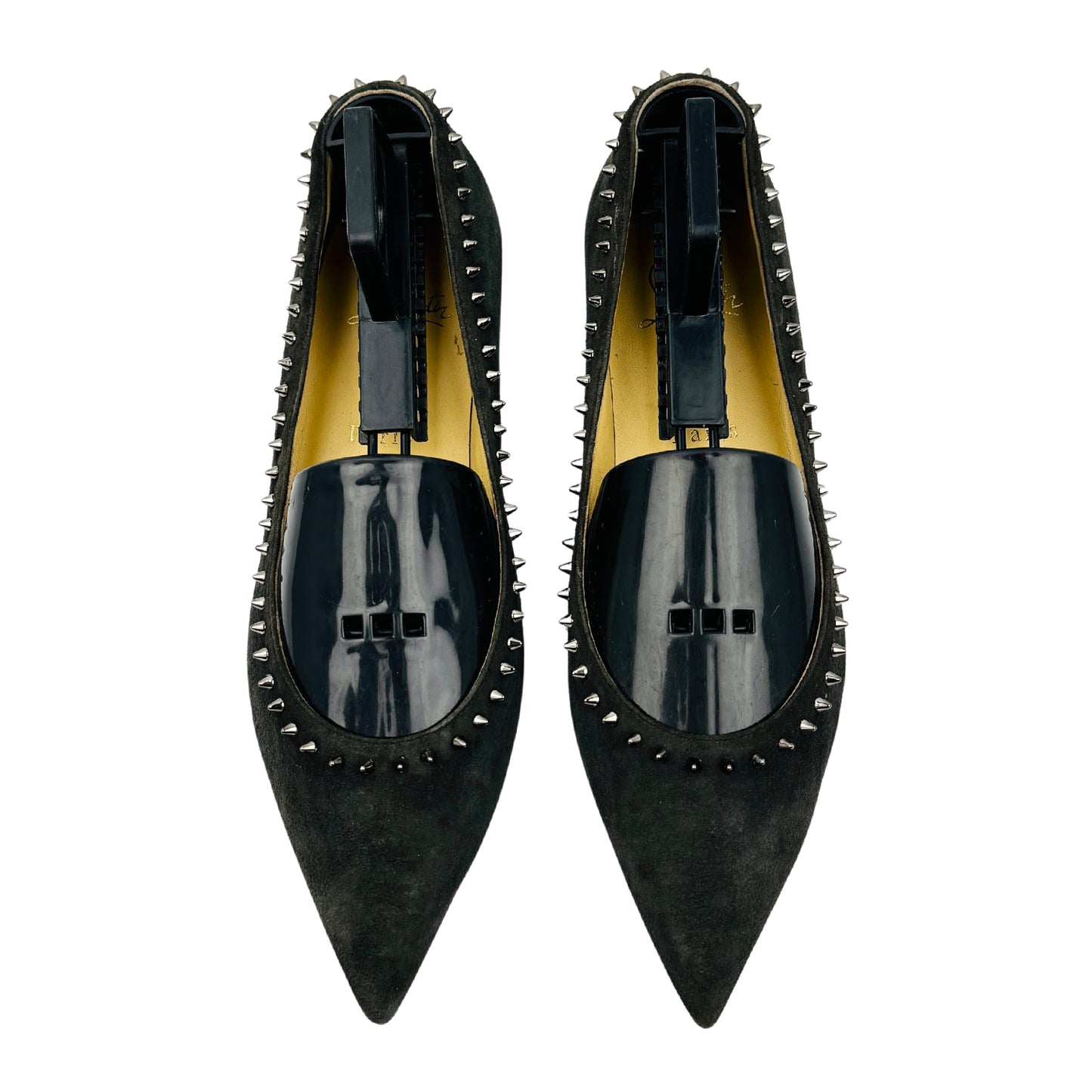 Christian Louboutin Anjalina Spiked Ballet Flats (Size 37)