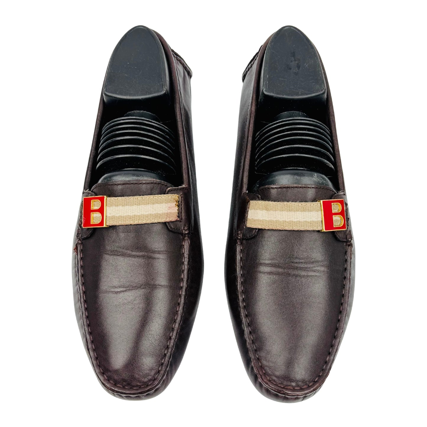 Bally Men's Brown Leather Loafers (Size 39.5/40)