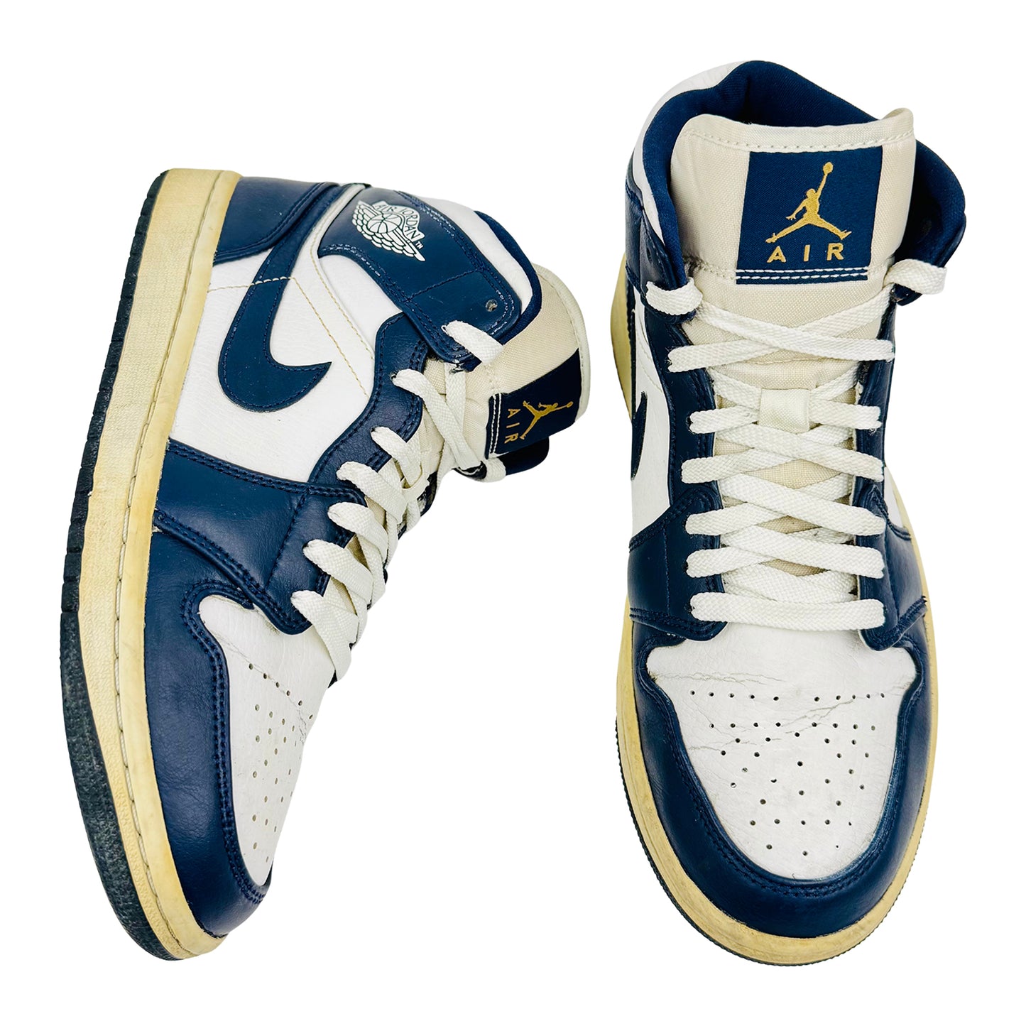 Nike Air Jordan 1 Mid 'Midnight Navy' Sneakers (Size 40) - 554724-174