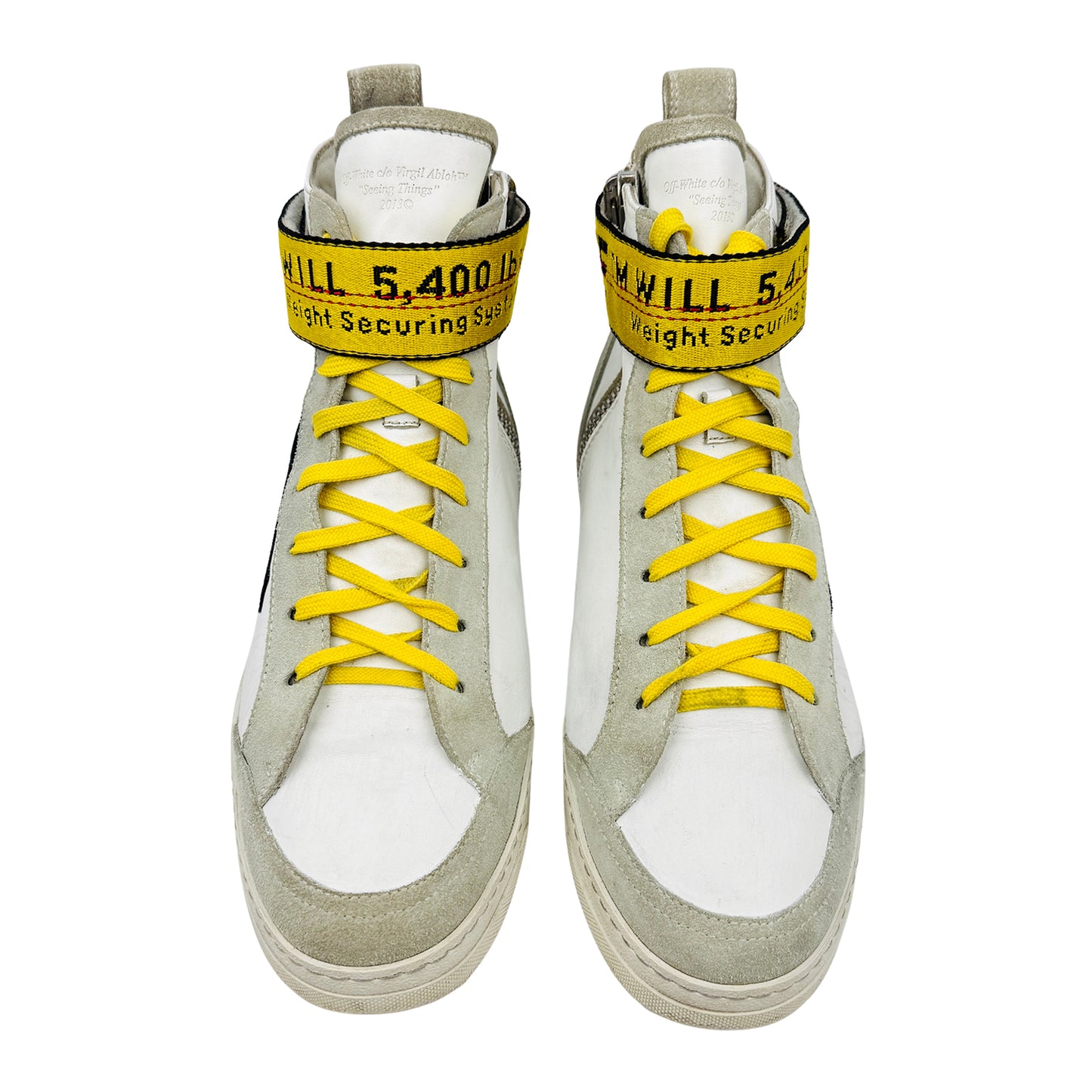 Off-White Industrial Belt Hi-Top Sneakers (Size 41/41.5) - OMIA102R19800001 0120
