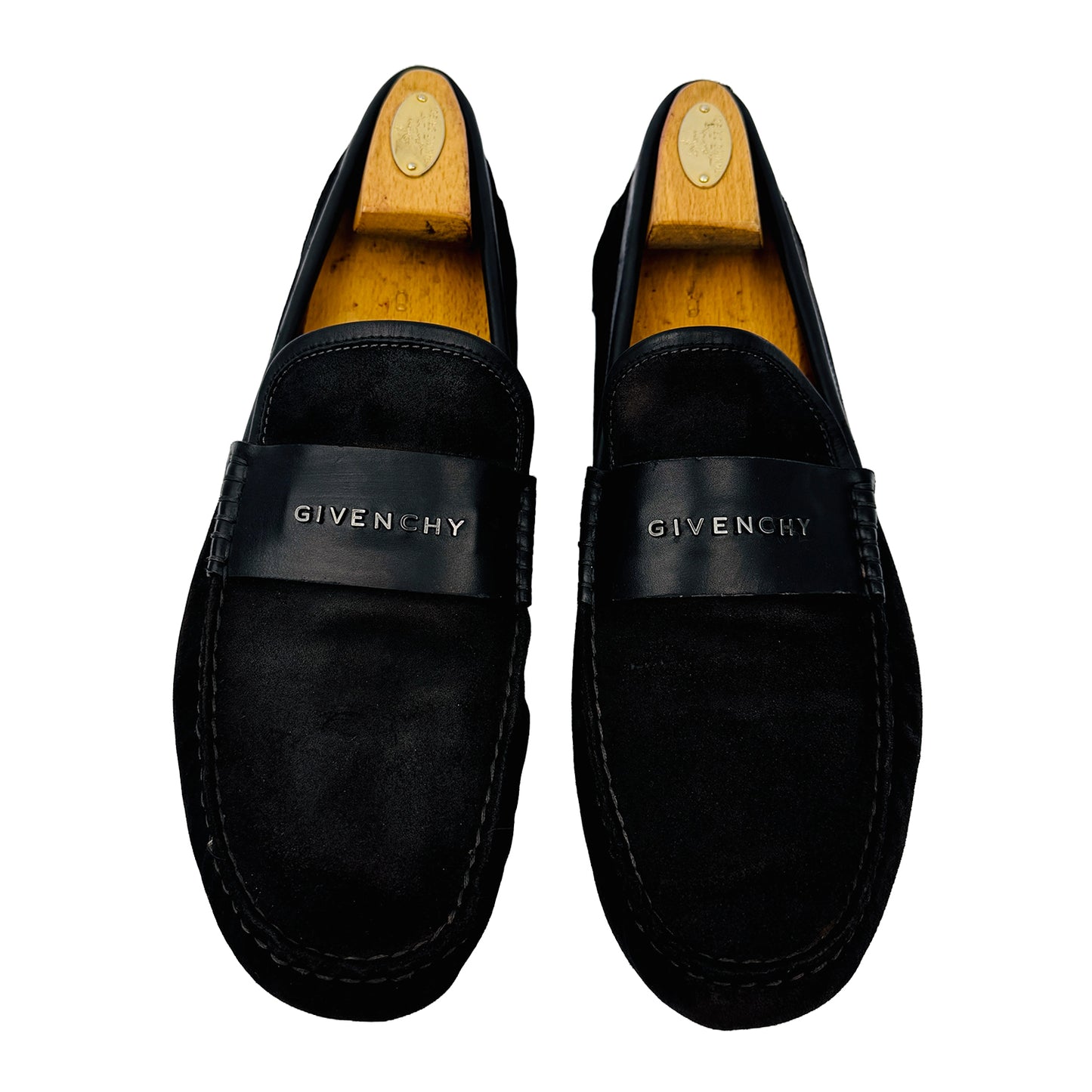 Givenchy Men's Black Suede Loafers (Size 46)