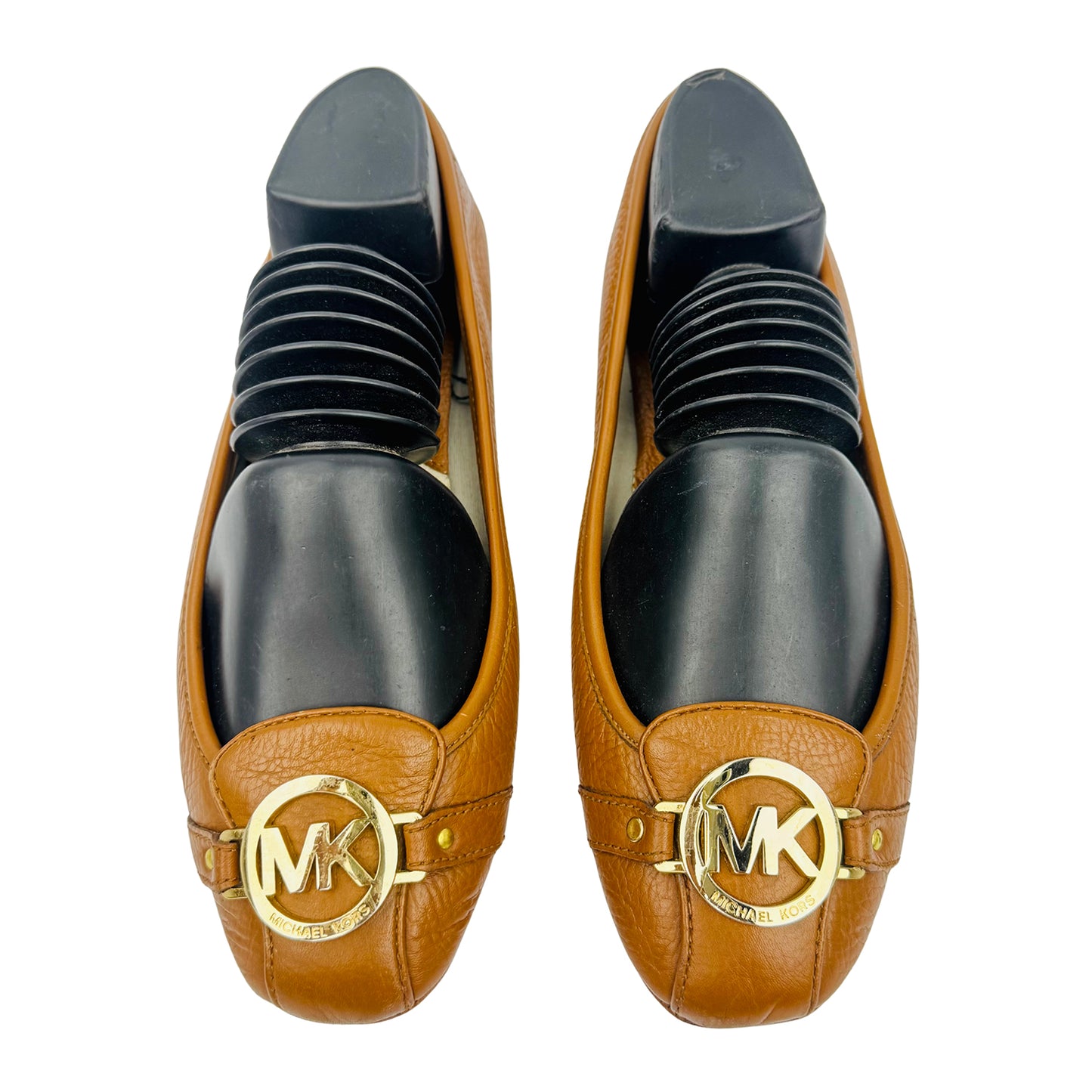 Michael Kors Fulton Brown Leather Moc Flats (Size 40)