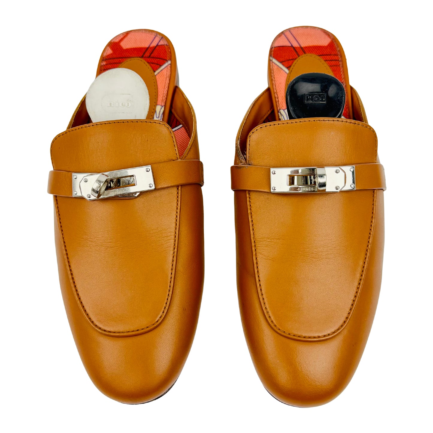 Hermès Women's Oz Brown Leather Mules (Size 35.5) - 191086Z