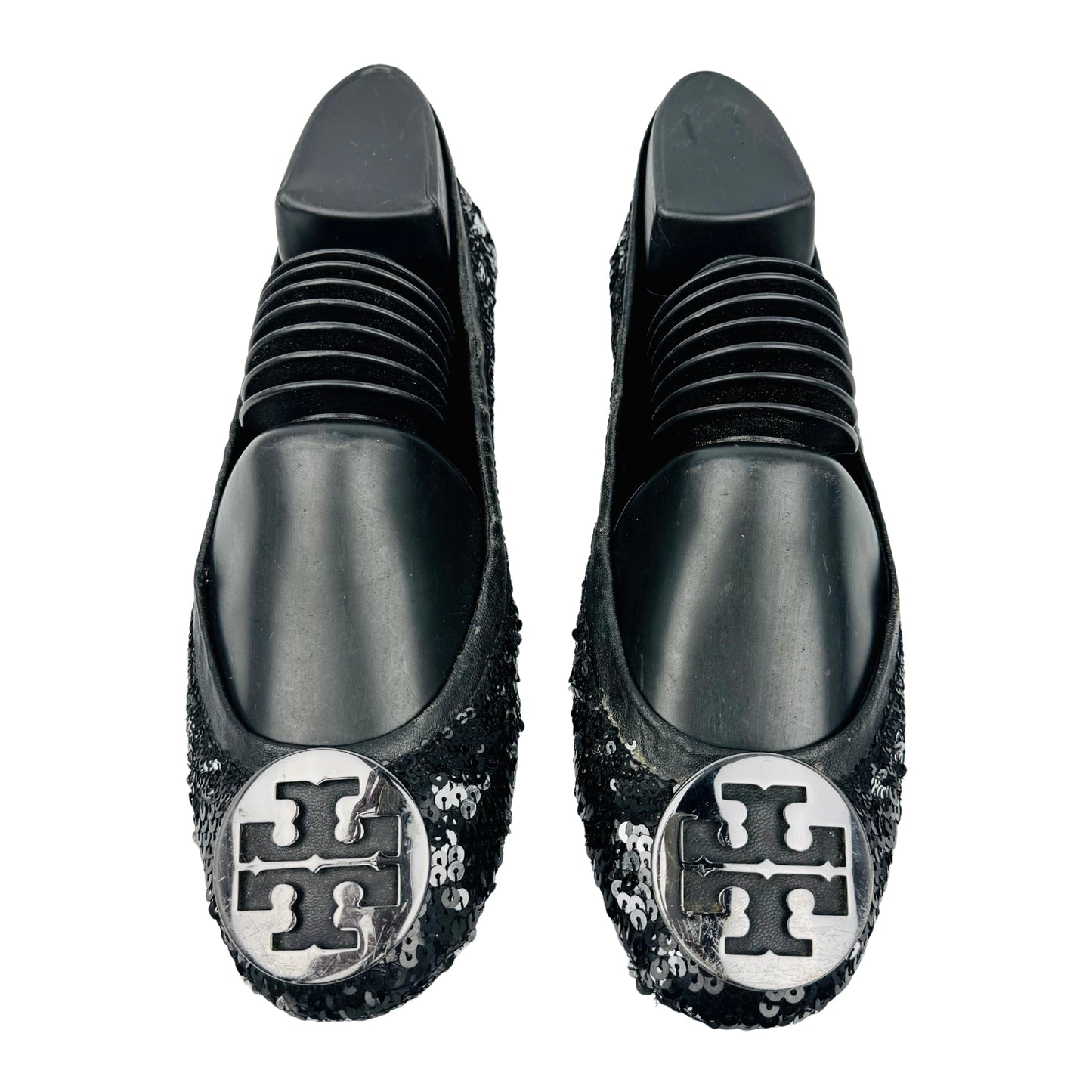 Tory Burch Reva Sequin Textile Ballet Flats (Size 39/39.5)