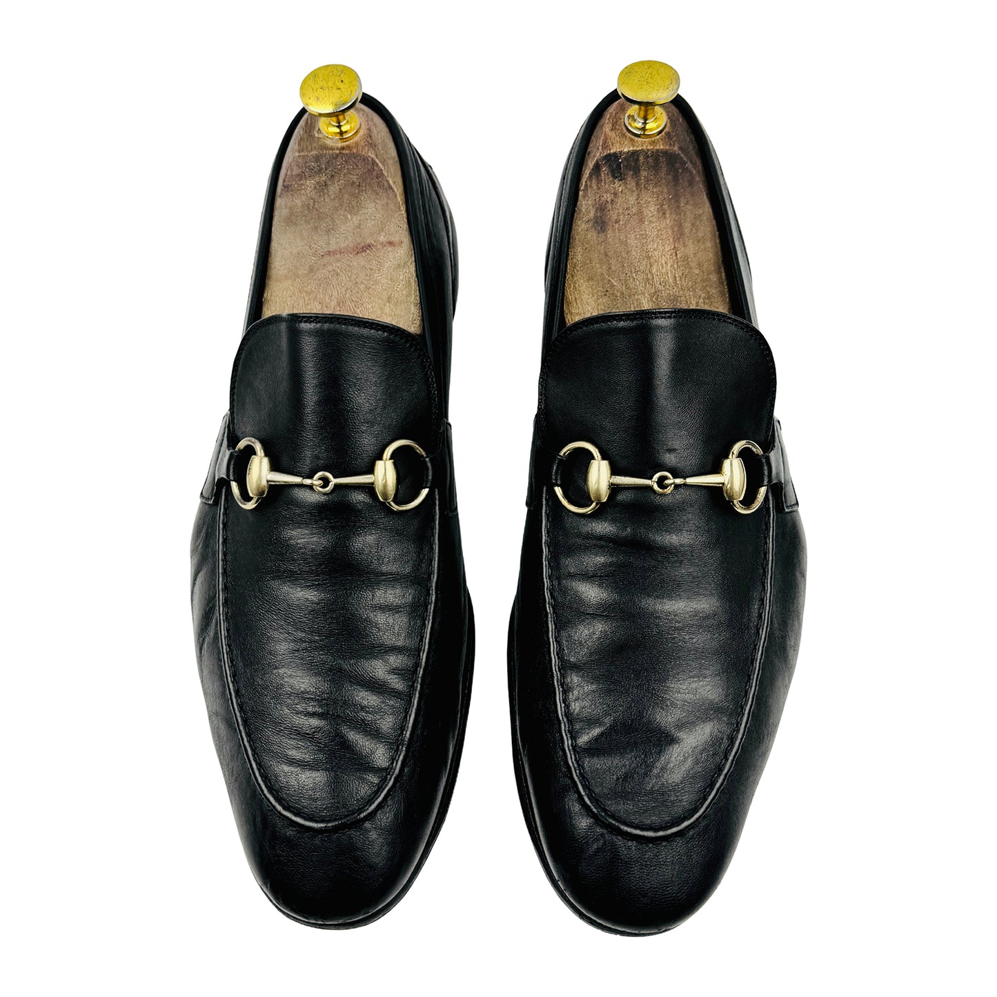 Gucci Men's Jordaan Black Leather Loafers (Size 42/42.5)
