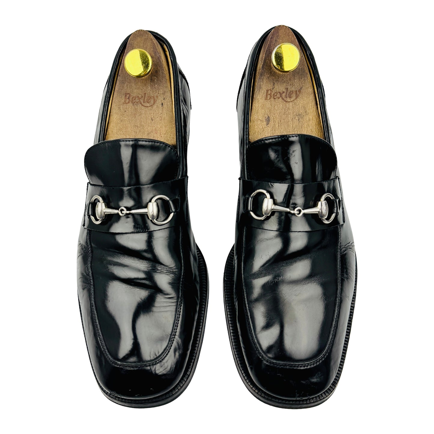 Gucci Men's Black Leather Horsebit Loafer (Size 44)