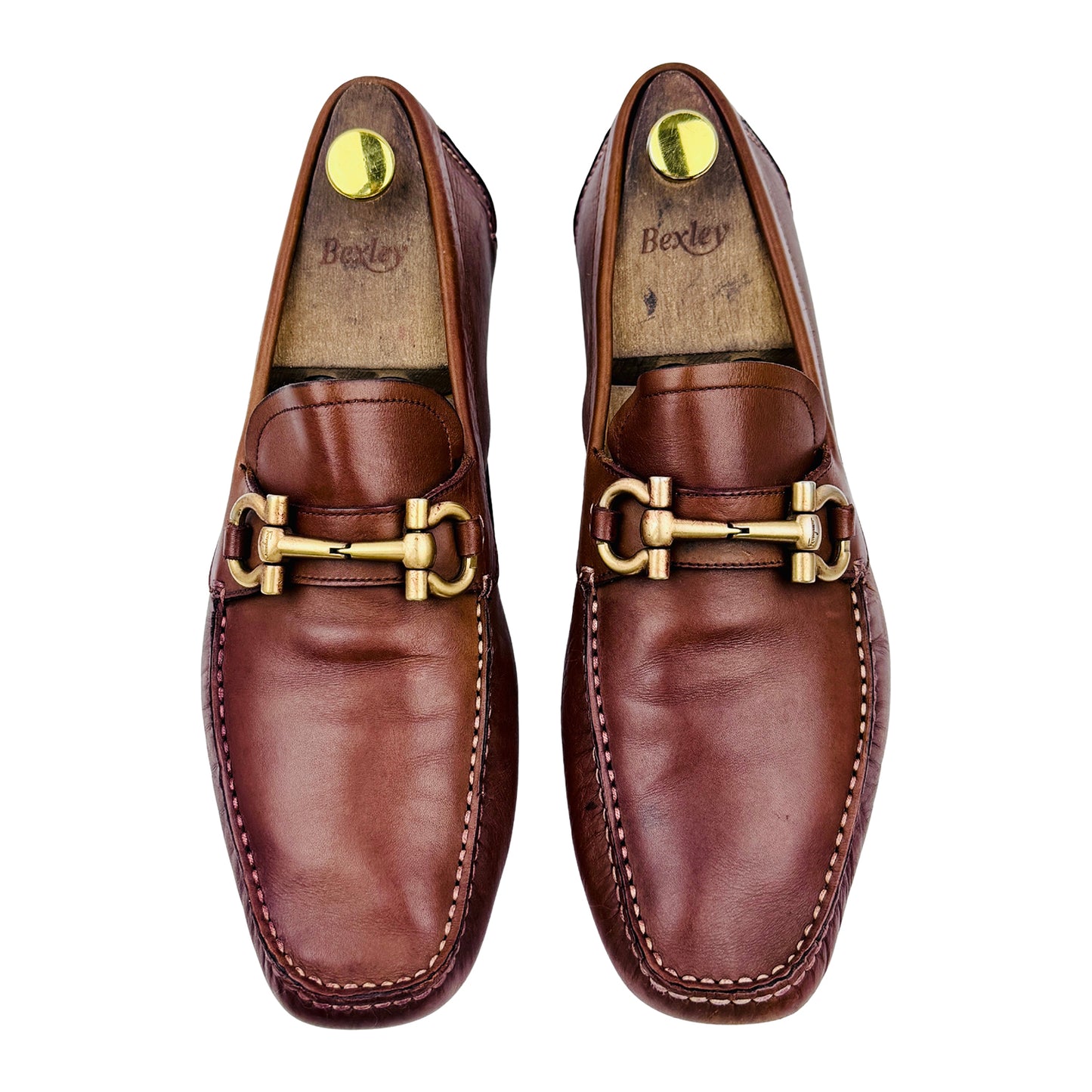 Salvatore Ferragamo Gancini Bit Driver Loafers (Size 44)