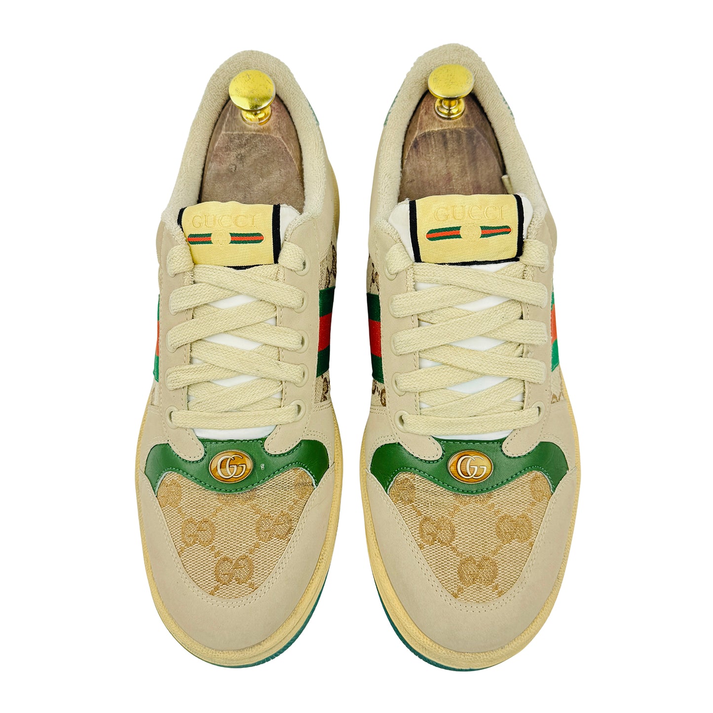 Gucci Screener Beige Italian Sneakers (Size 41)