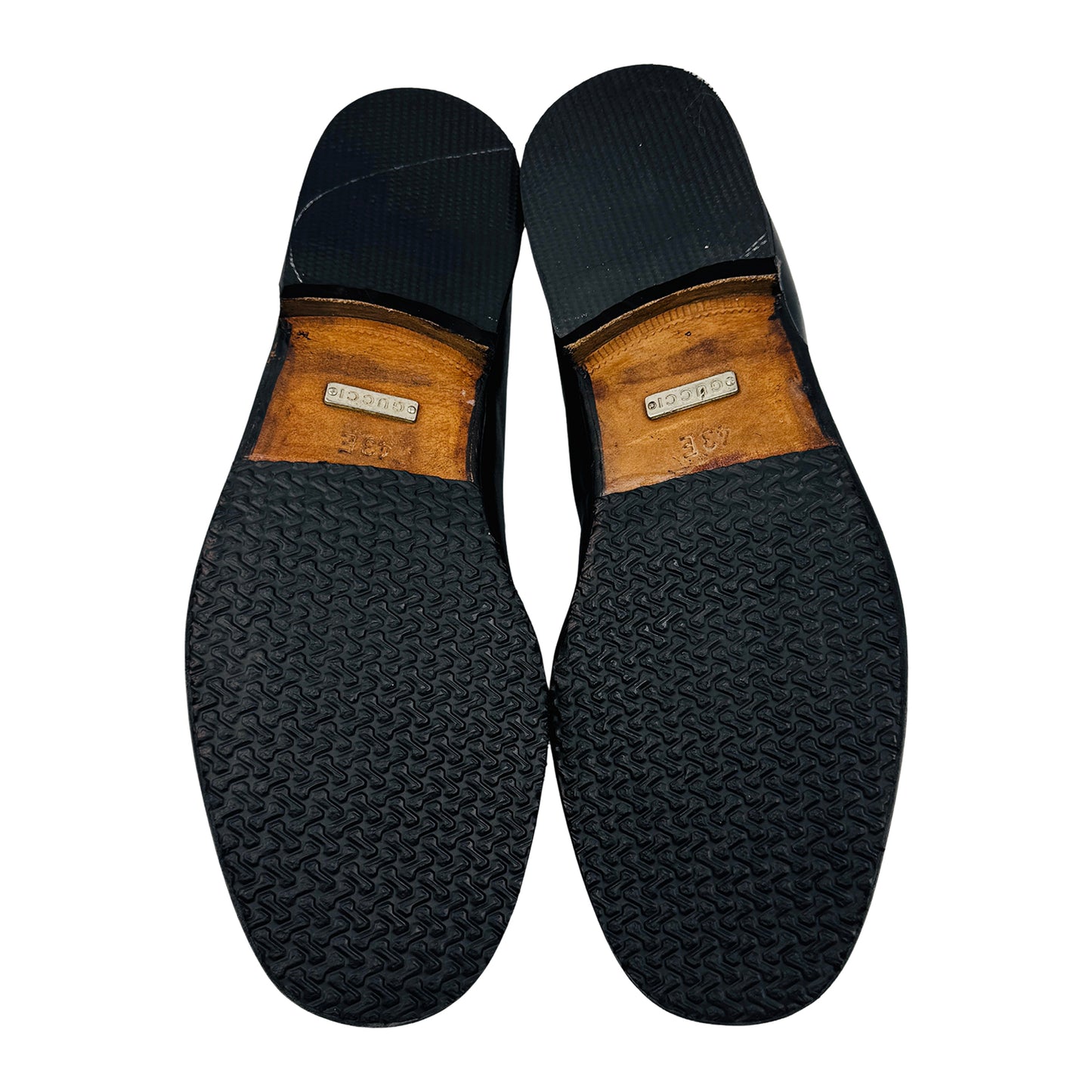 Gucci Men's Black Leather Horsebit Loafers (Size 43)