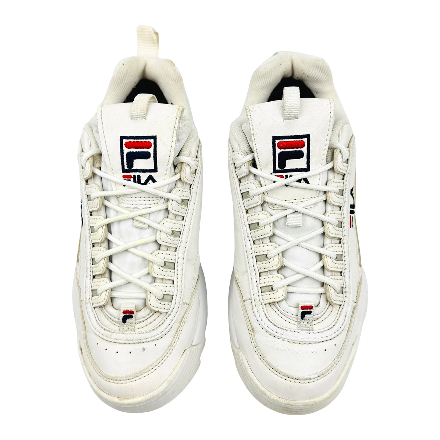 FILA Disruptor II White Shoes (Size 41) - FW01655-111