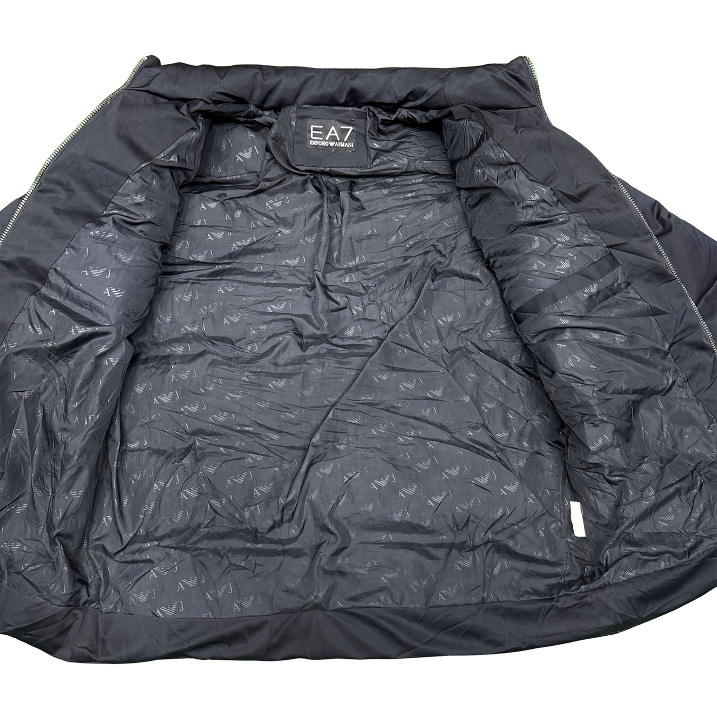 Emporio Armani EA7 Jet Black Puffer Jacket (Size Large/XL)