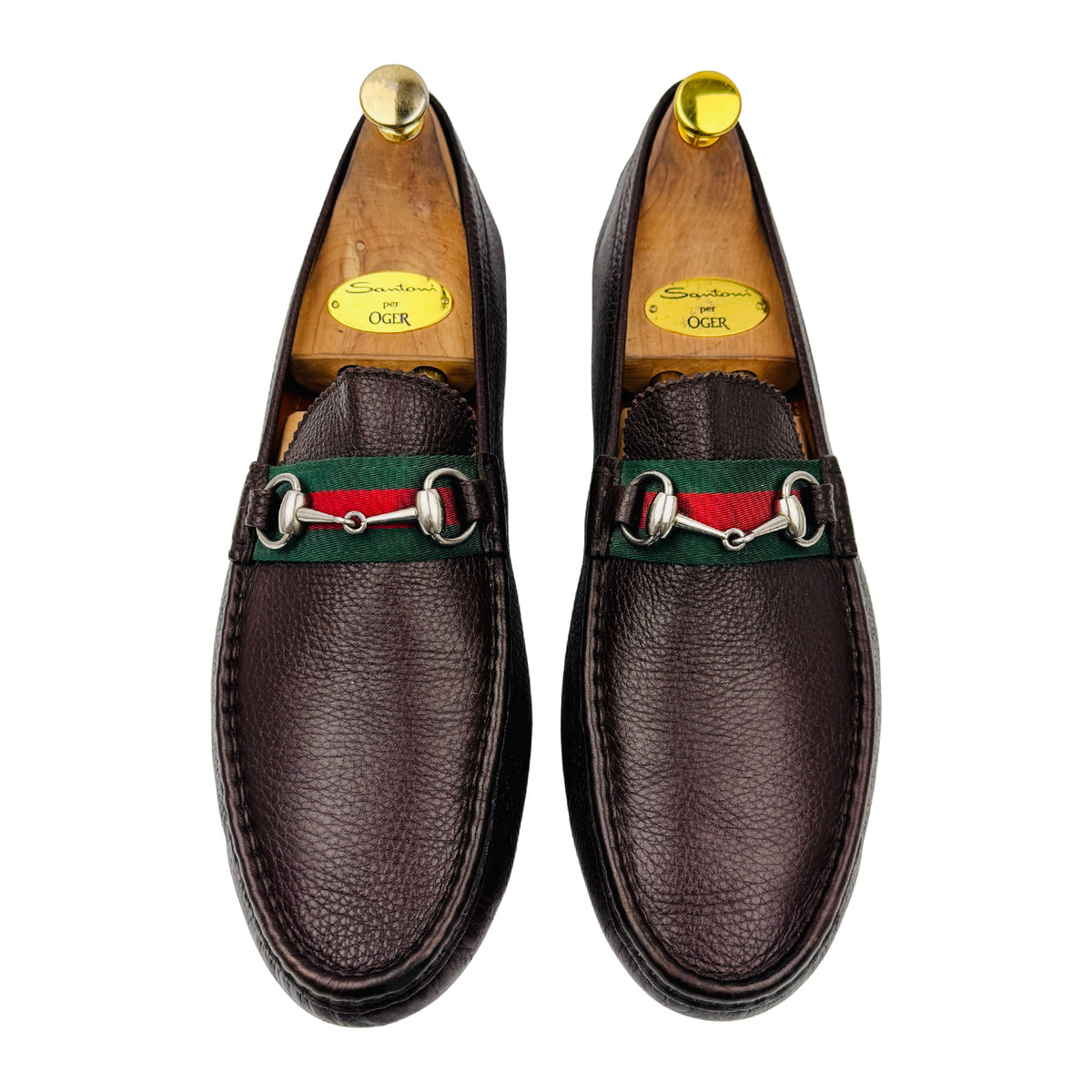 Gucci Damo Horsebit Driver Loafers (Size 45/45.5) - 322741