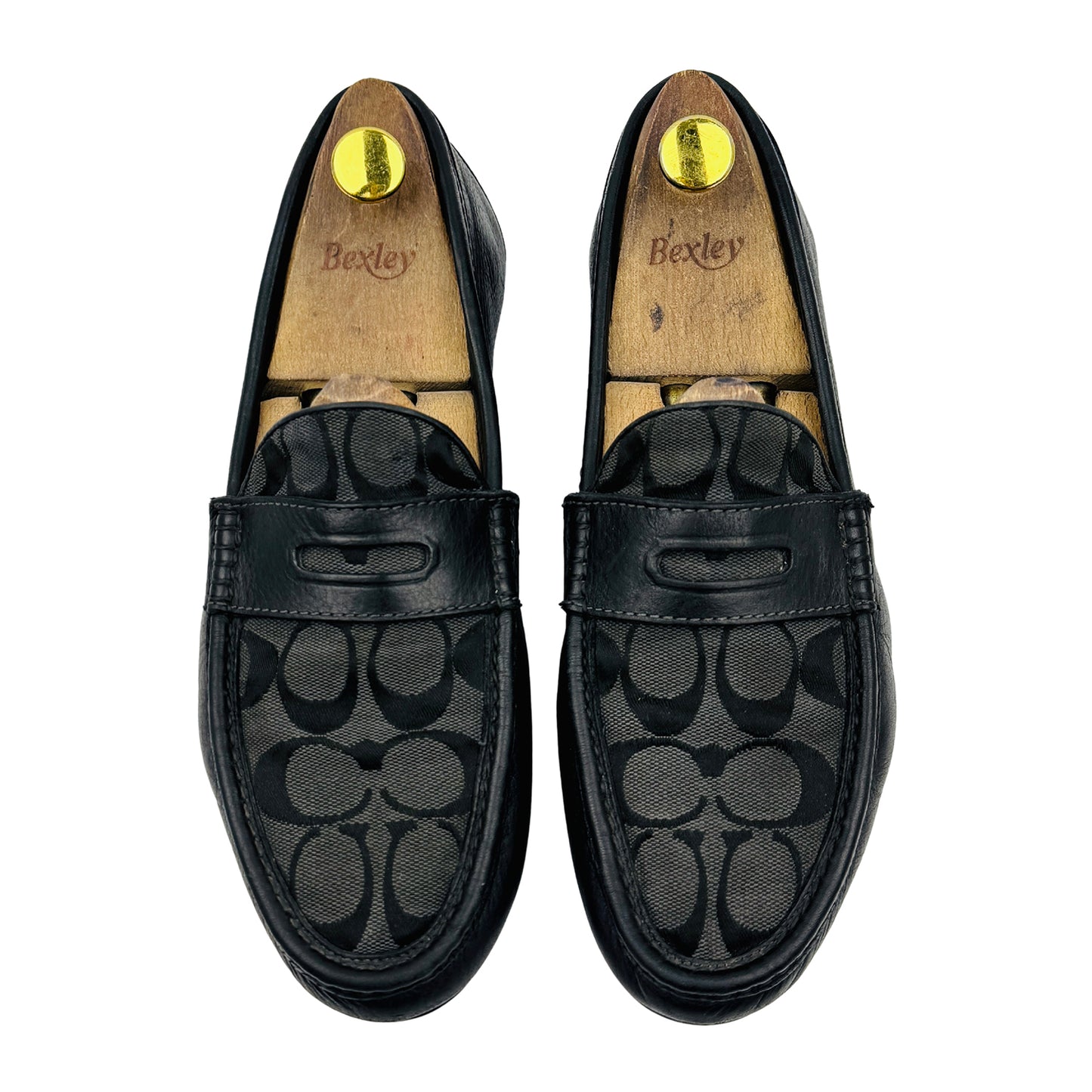 Coach Monogram-Embroidered Loafers (Size 41/41.5)