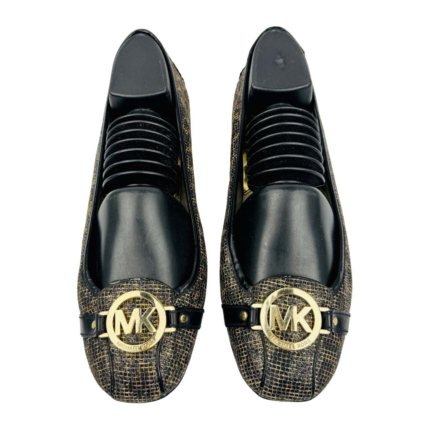 Michael Kors Fulton 'Black Gold' Moccasins (Size 41)