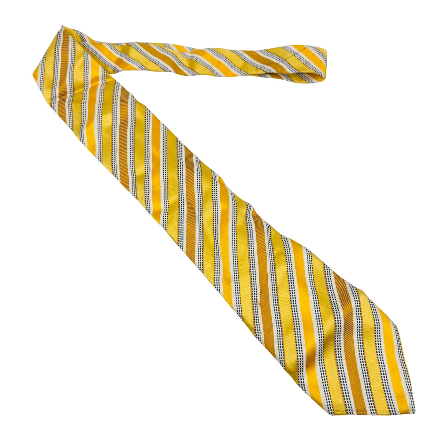 Canali Golden 'Diagonal Stripes' Tie (Size Regular)