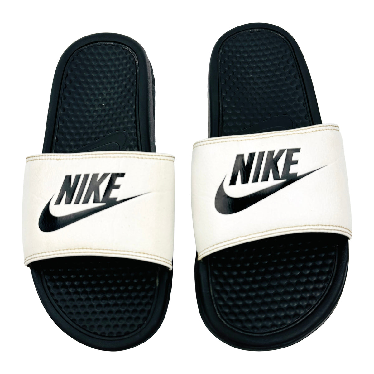 Nike Benassi JDI 'Black White' Slides (Size 41) - 343880-100