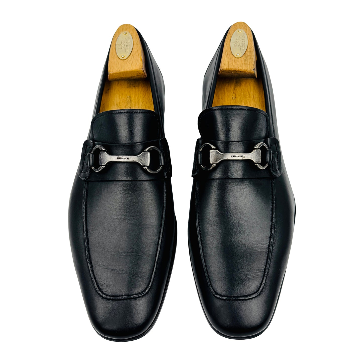 Magnanni Rafa II Black Leather Loafers (Size 43) - 18456