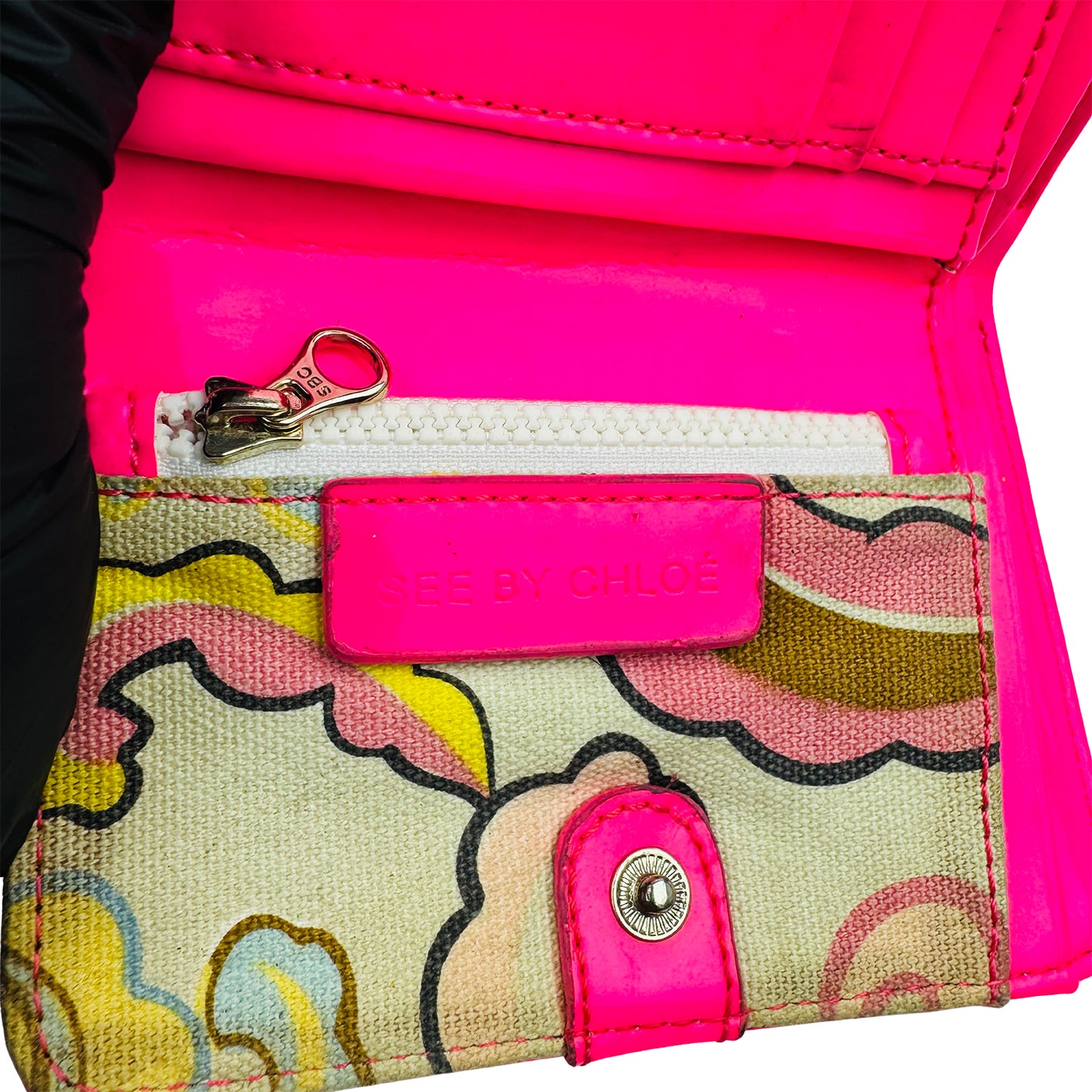 See By Chloe Women's Bright Pink Long Wallet