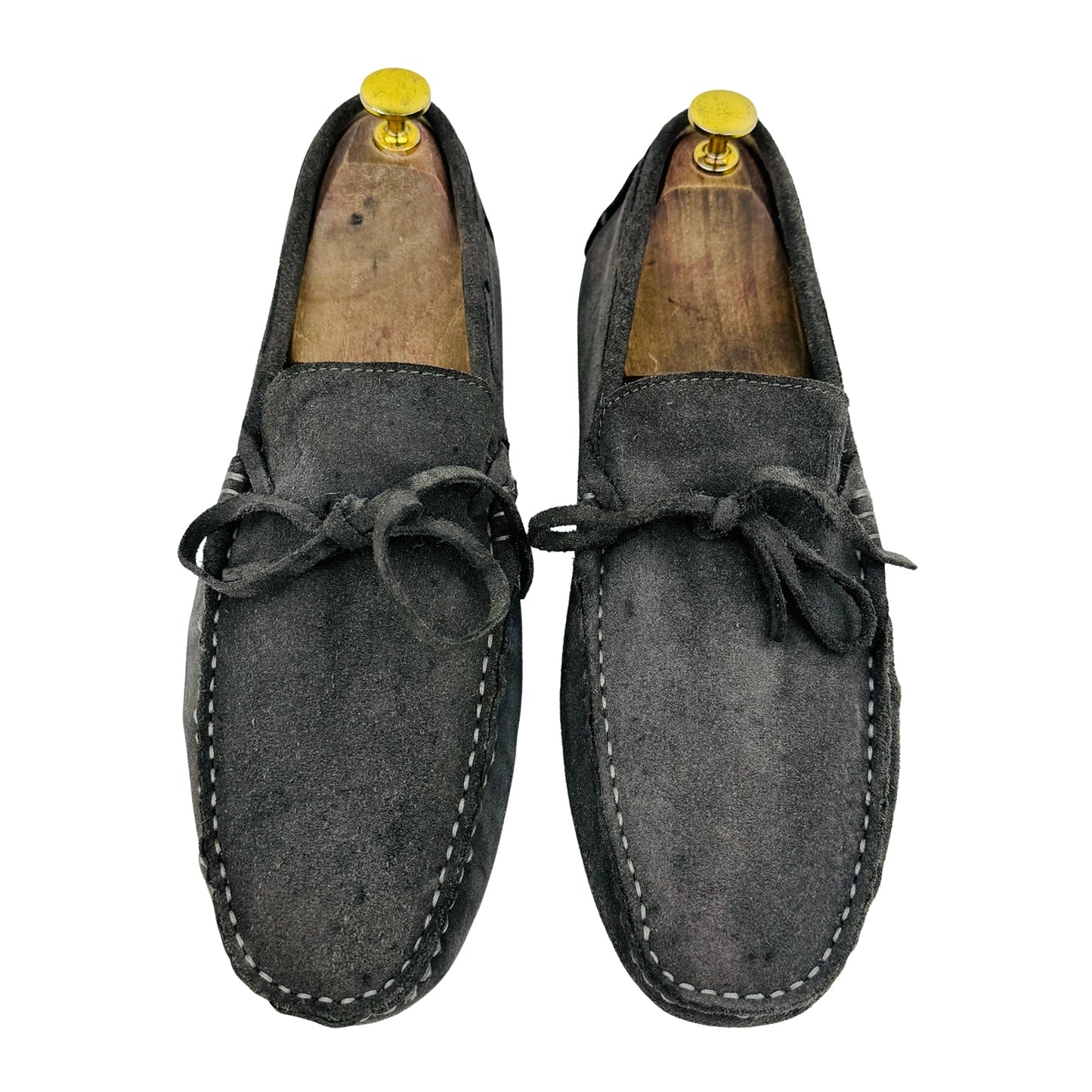 Tod's Men's Grey Genuine Suede Loafers (Size 42)