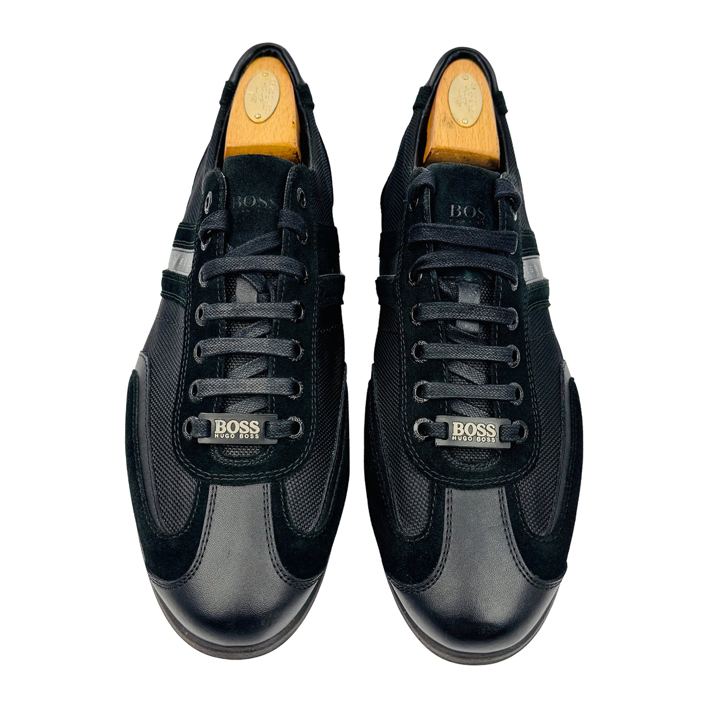 Hugo Boss Men's Stiven Black Sneakers (Size 43) - 50247608