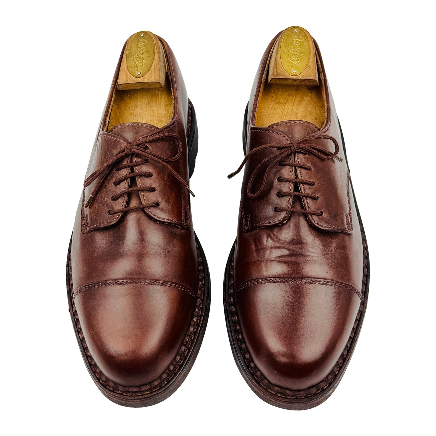 Bally Brown Leather Lace Up Shoes (Size 42)