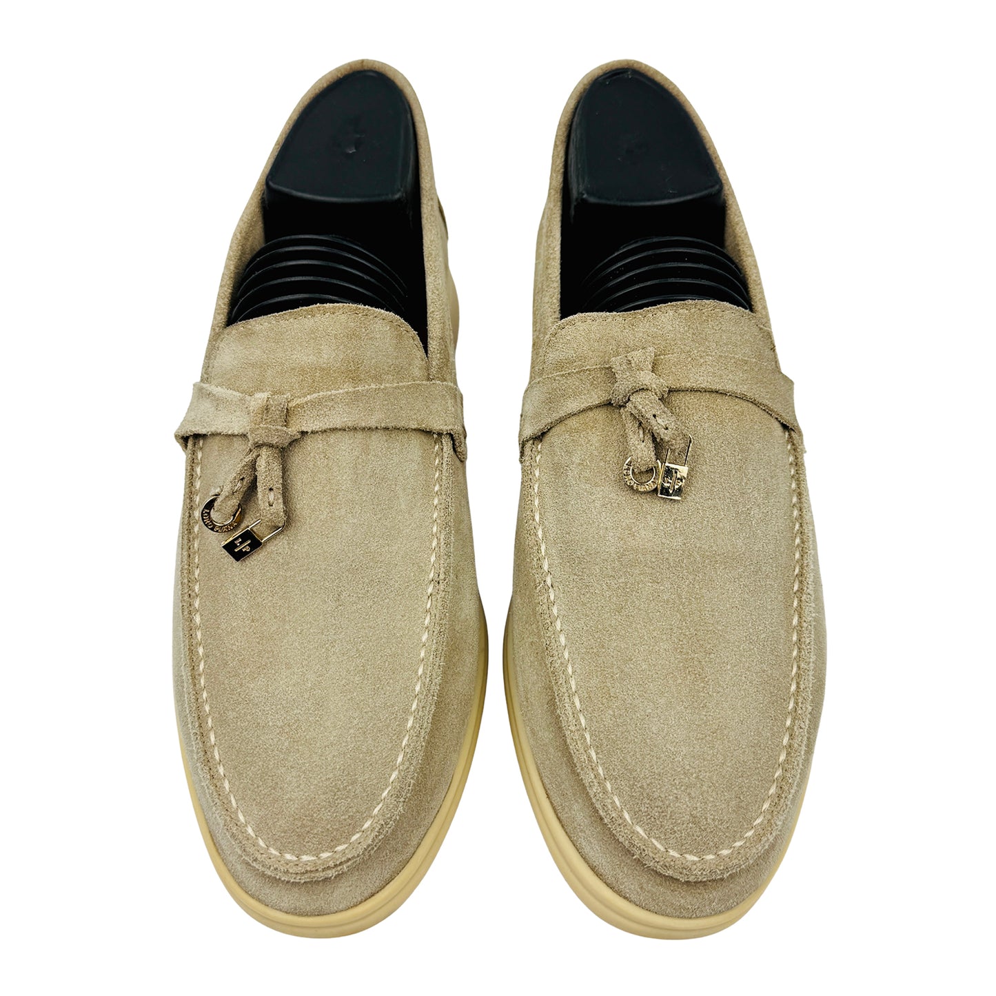 Loro Piana Summer Walk Beige Loafers (Size 40/40.5) - H 18068