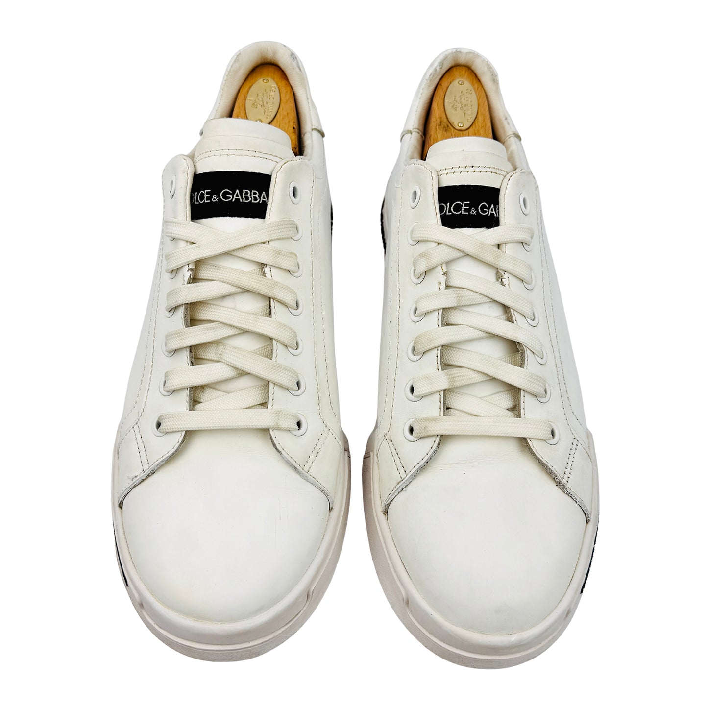 Dolce & Gabbana Portofino White Sneakers (Size 43/43.5)