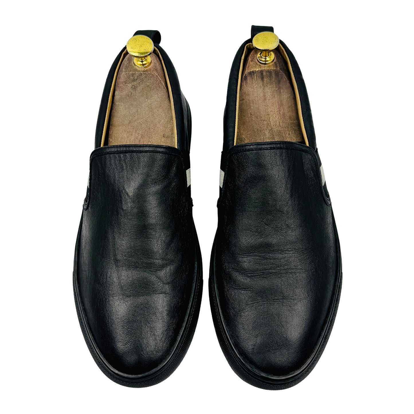 Bally Herald Black Slip-On Shoes (Size 41.5)