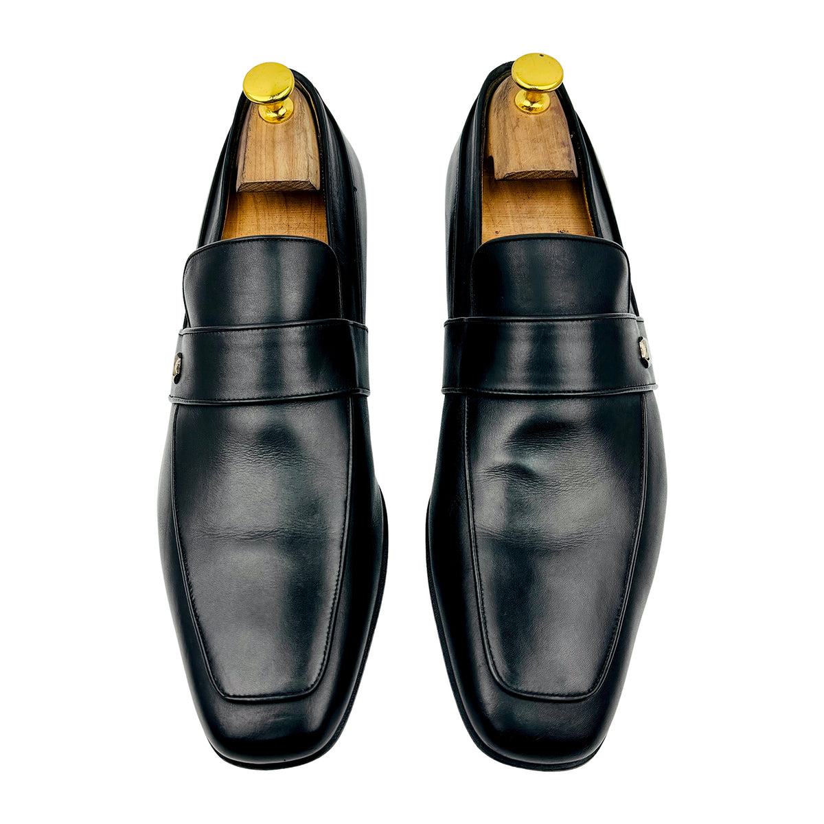 Gucci Men's Black Leather Italian Loafers (Size 42)