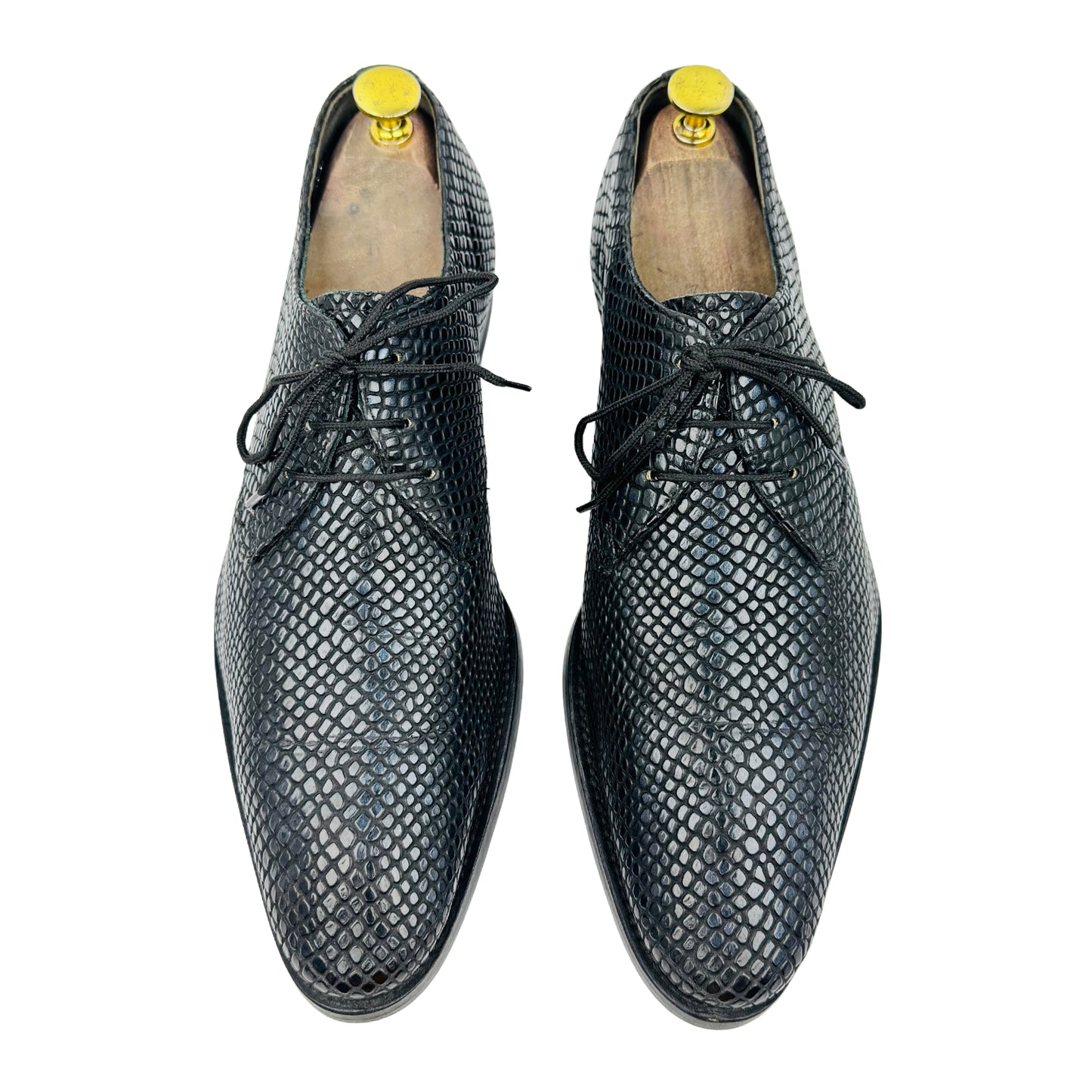 Floris van Bommel Exotic Reptile Embossed Derby Shoes (Size 42/42.5)