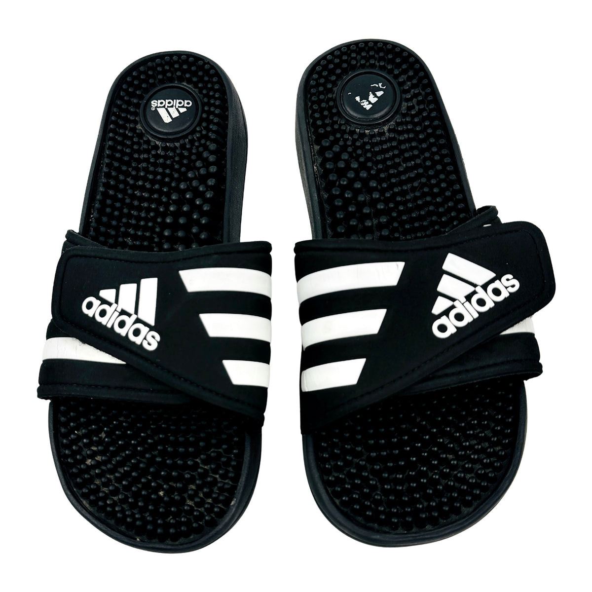 Adidas Adissage 'Core Black' Slides (Size 40.5) - 087609
