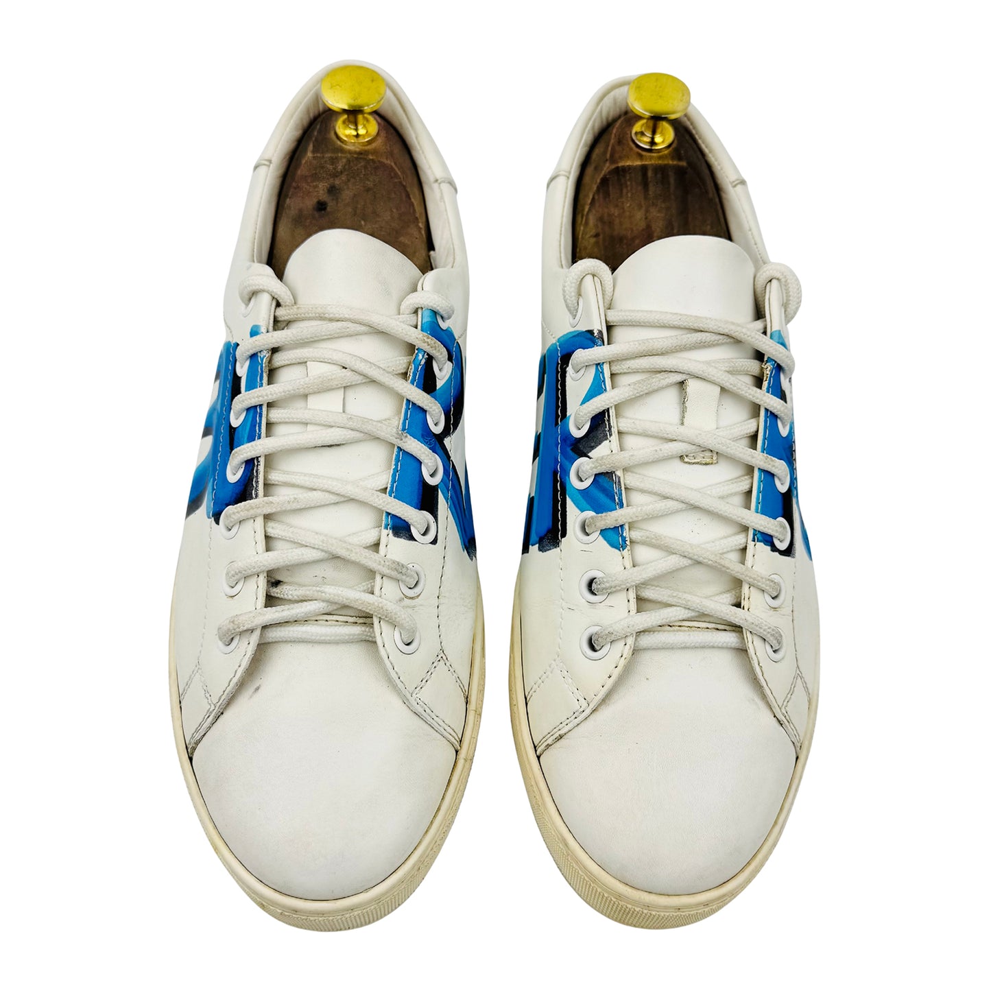Burberry Men's Low-Top White Sneakers (Size 40/40.5)
