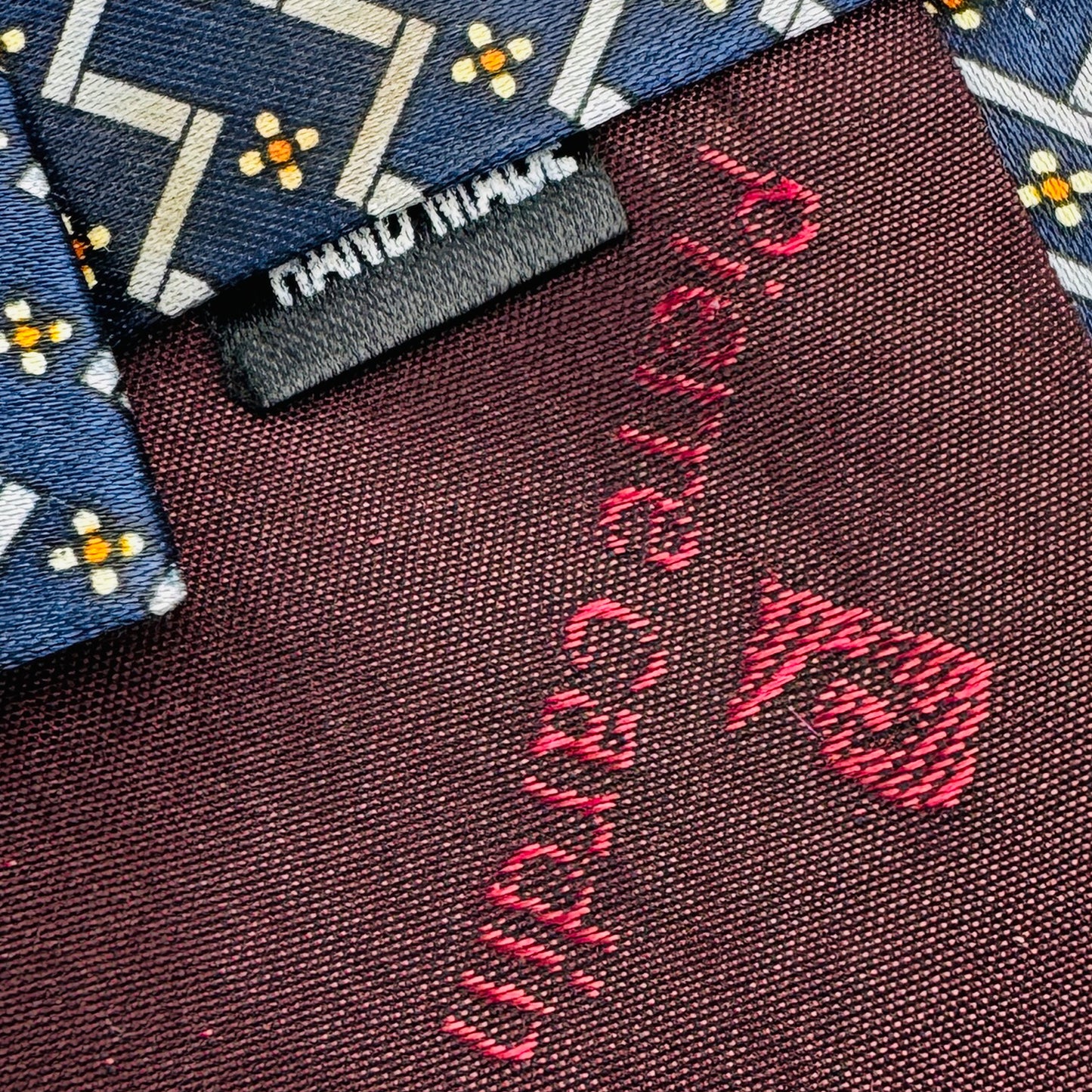 Pierre Cardin Dark Navy 'Geometric Pattern' Tie (Size Regular)