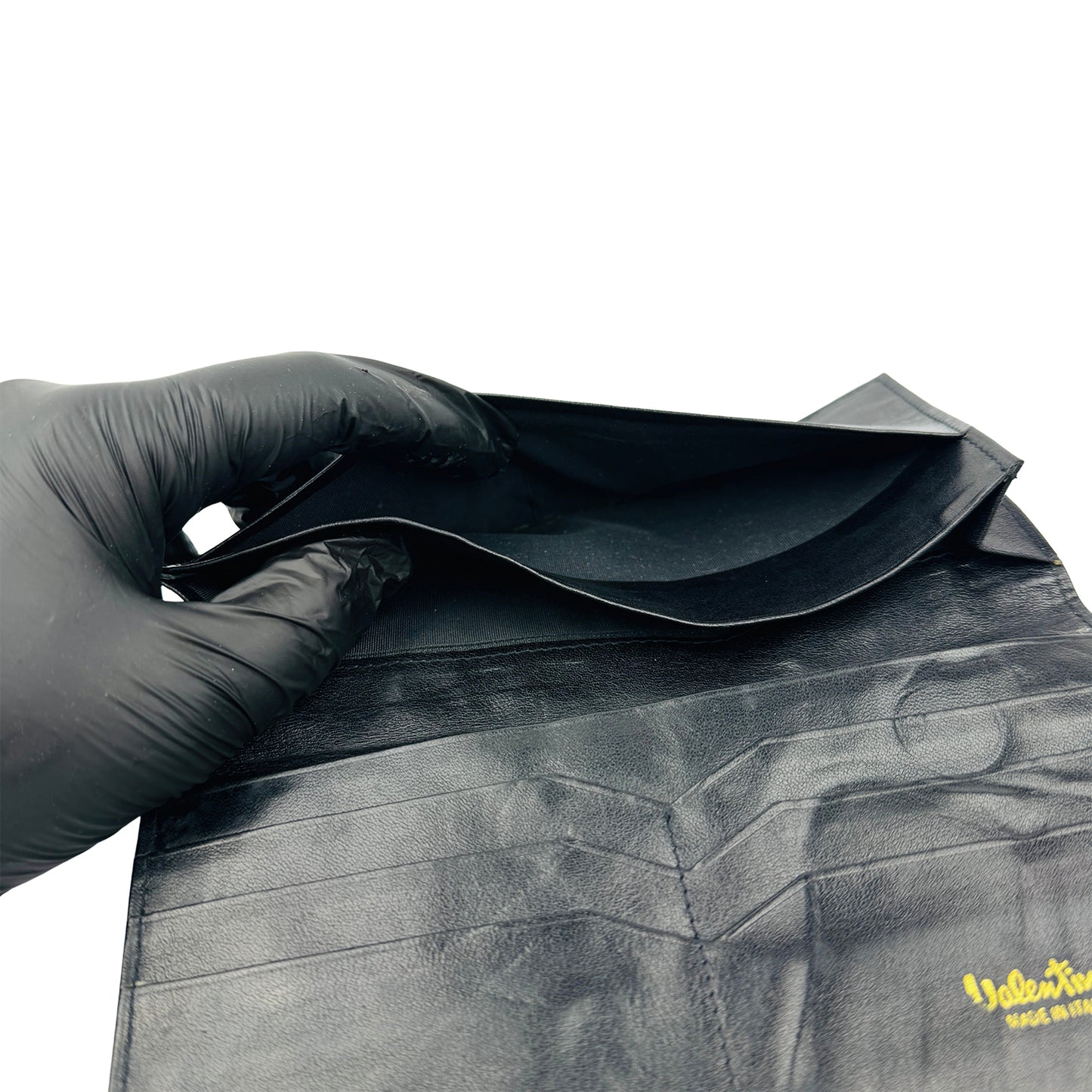 Valentino Men's Black Leather Italian Wallet